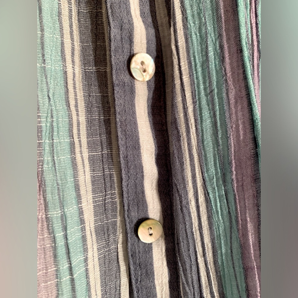 Ruby Rd Size XL striped button down top - Picture 4 of 6